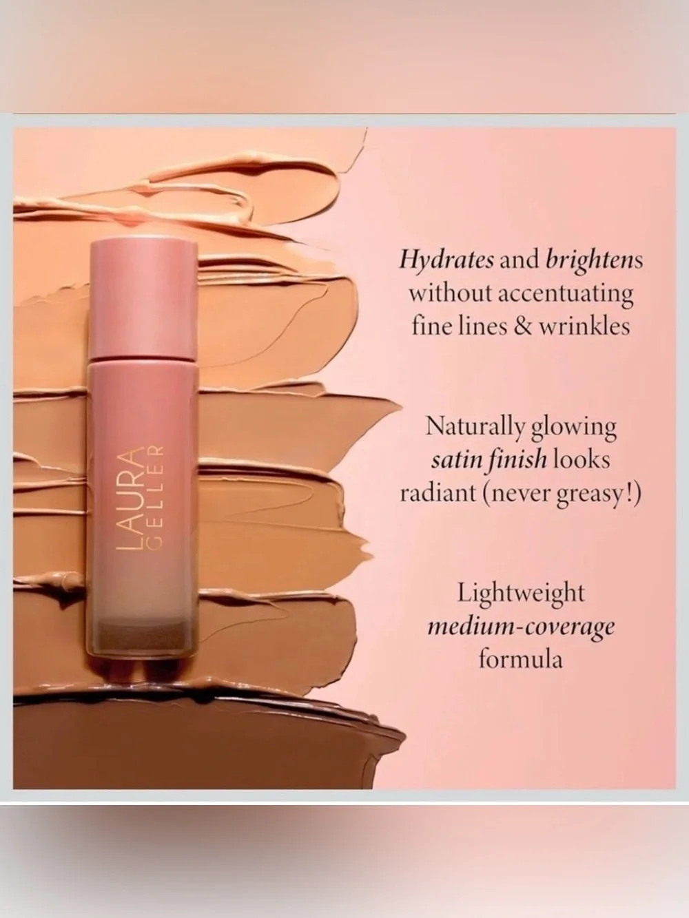 NIB Laura Geller Balance-N-Glow Hydrating Liquid Foundation